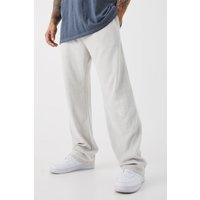 Mens Lockere Premium Frottee-Jogginghose - Grau - L, Grau von boohooman