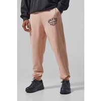 Mens Man Active Athletic Club Jogginghose - Rosa - S, Rosa von boohooman