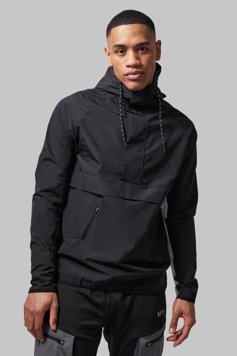 Man Active Colorblock Windbreaker - Schwarz - XS, Schwarz Man Active Colorblock Windbreaker - Schwarz - XS, Schwarz von boohooman
