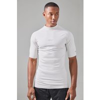 Mens Man Active Compression T-shirt - Grau - XL, Grau von boohooman