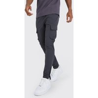 Mens Man Active Gym Cargo-Jogginghose - Grau - XS, Grau von boohooman