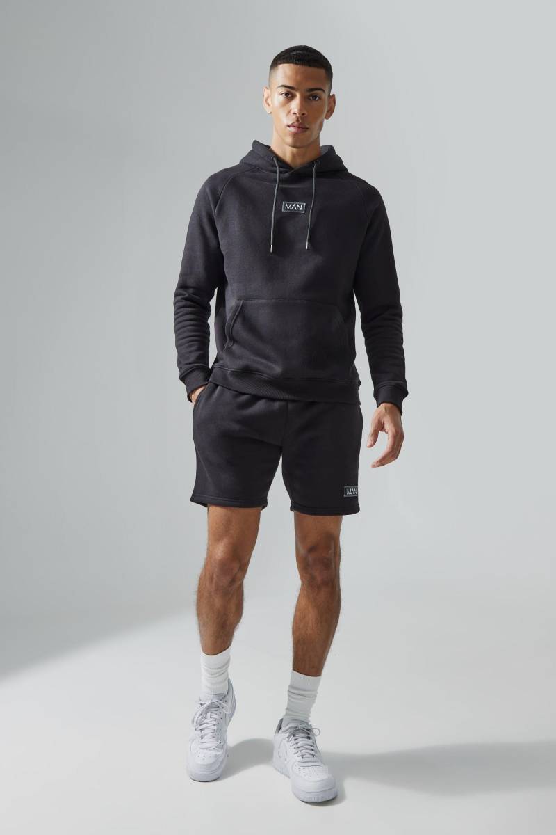Kurzer Man Active Trainingsanzug - Schwarz - XS, Schwarz Kurzer Man Active Trainingsanzug - Schwarz - XS, Schwarz von boohooman