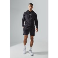 Kurzer Man Active Trainingsanzug - Schwarz - XS, Schwarz von boohooman