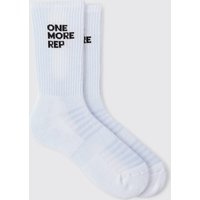 Man Active One More Rep Socken - Weiß - ONE SIZE, Weiß von boohooman