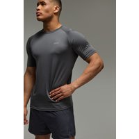 Man Active Raglan T-Shirt - Grau - XS, Grau von boohooman