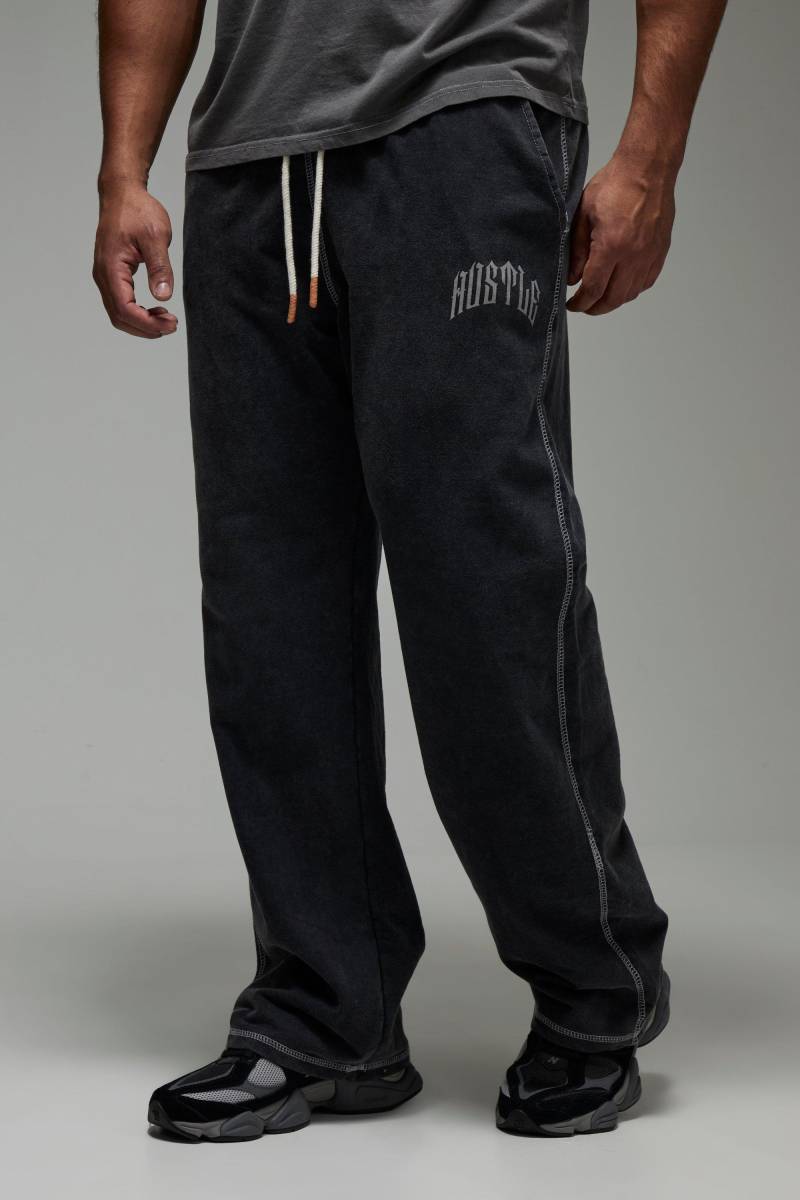 Lockere Man Active Jogginghose - Schwarz - XL, Schwarz von boohooman