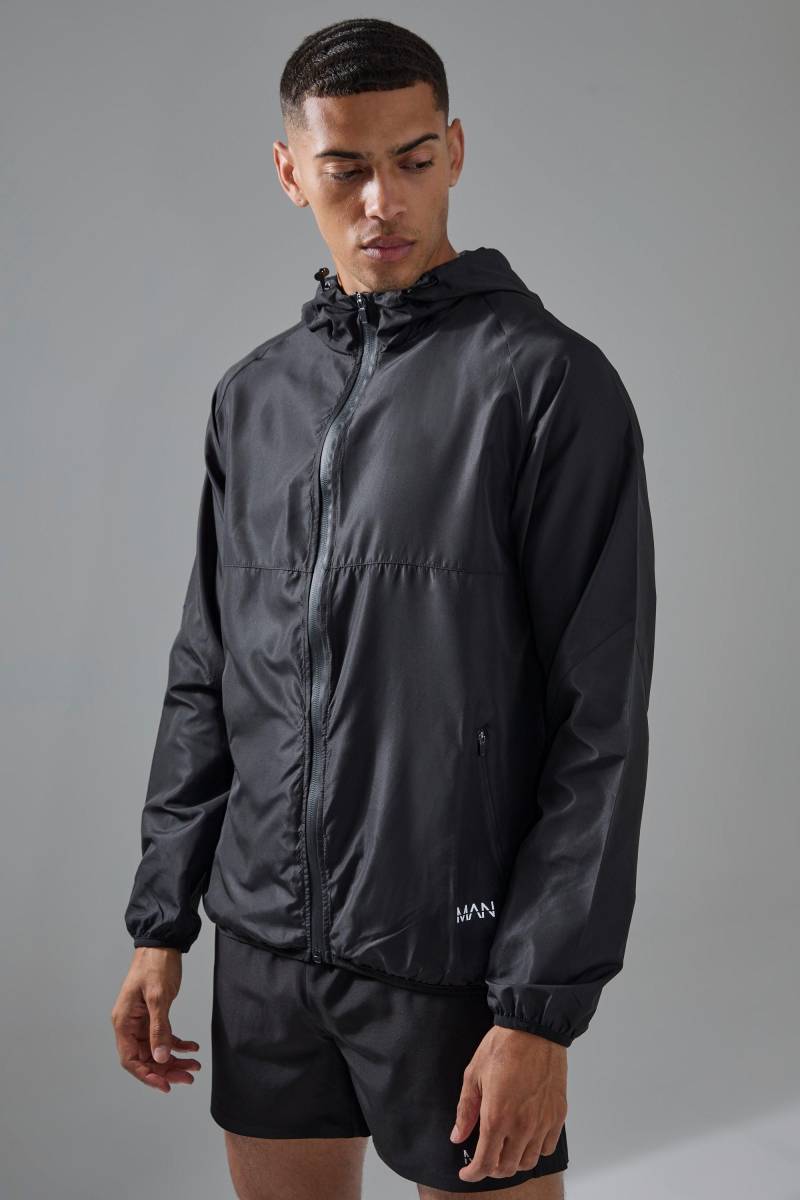 Man Active Ripstop Windbreaker - Schwarz - XS, Schwarz Man Active Ripstop Windbreaker - Schwarz - XS, Schwarz von boohooman