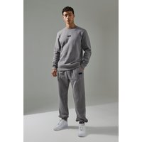 Man Active Sweatshirt & Jogginghose - Grau - S, Grau Man Active Sweatshirt & Jogginghose - Grau - S, Grau von boohooman