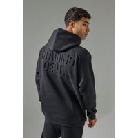 Man Active Training Dept Oversize Hoodie - Schwarz - L, Schwarz von boohooman