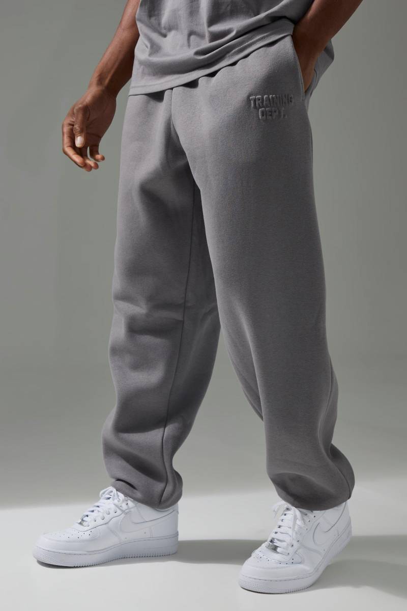 Man Active Training Dept Oversize Jogginghose - Grau - XXL, Grau von boohooman