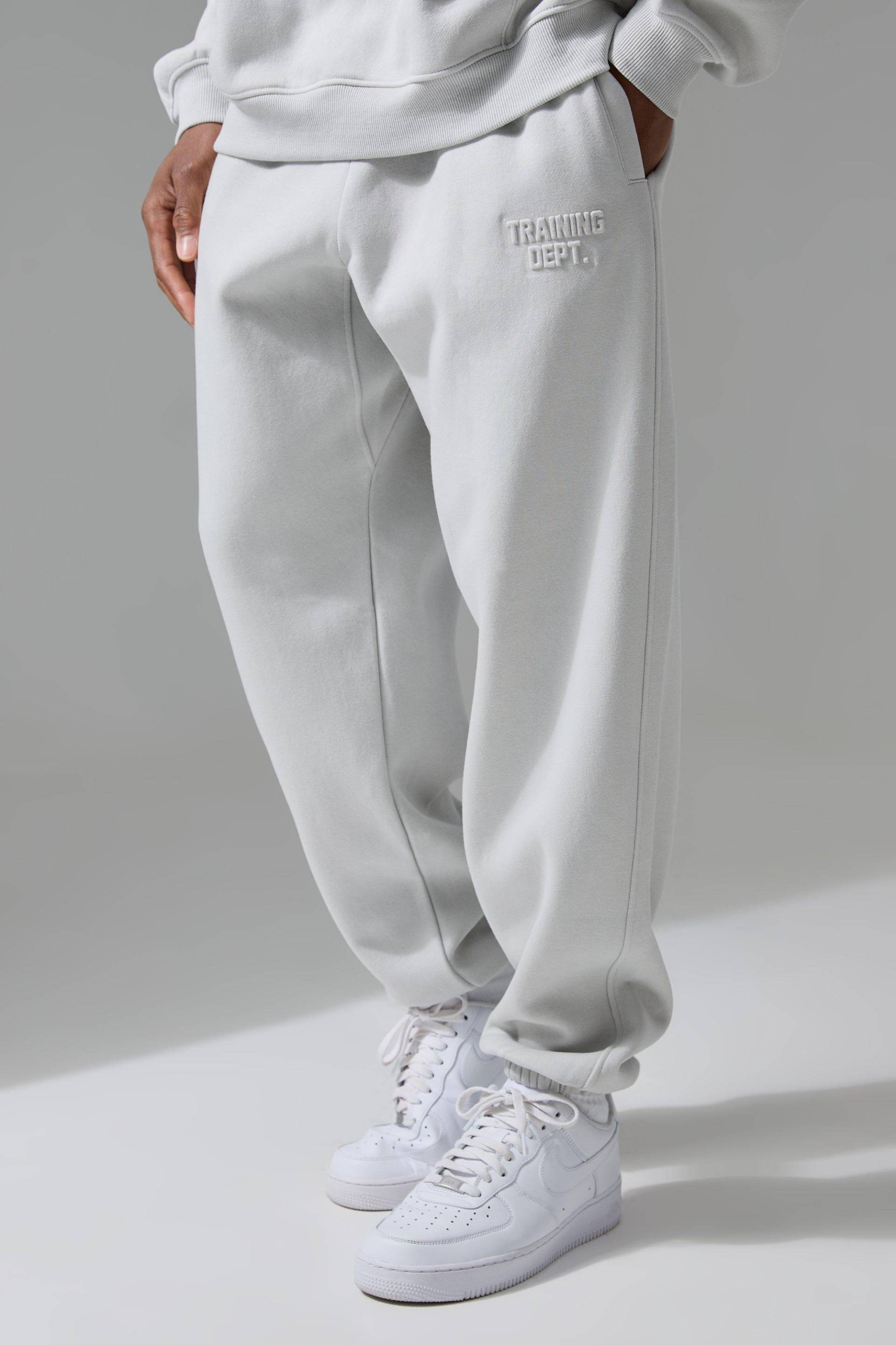 Mens Man Active Training Dept Oversized Jogger - Grau - L, Grau von boohooman