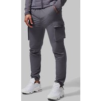 Mens Man Active leichte Cargo-Jogginghose - Grau - M, Grau von boohooman