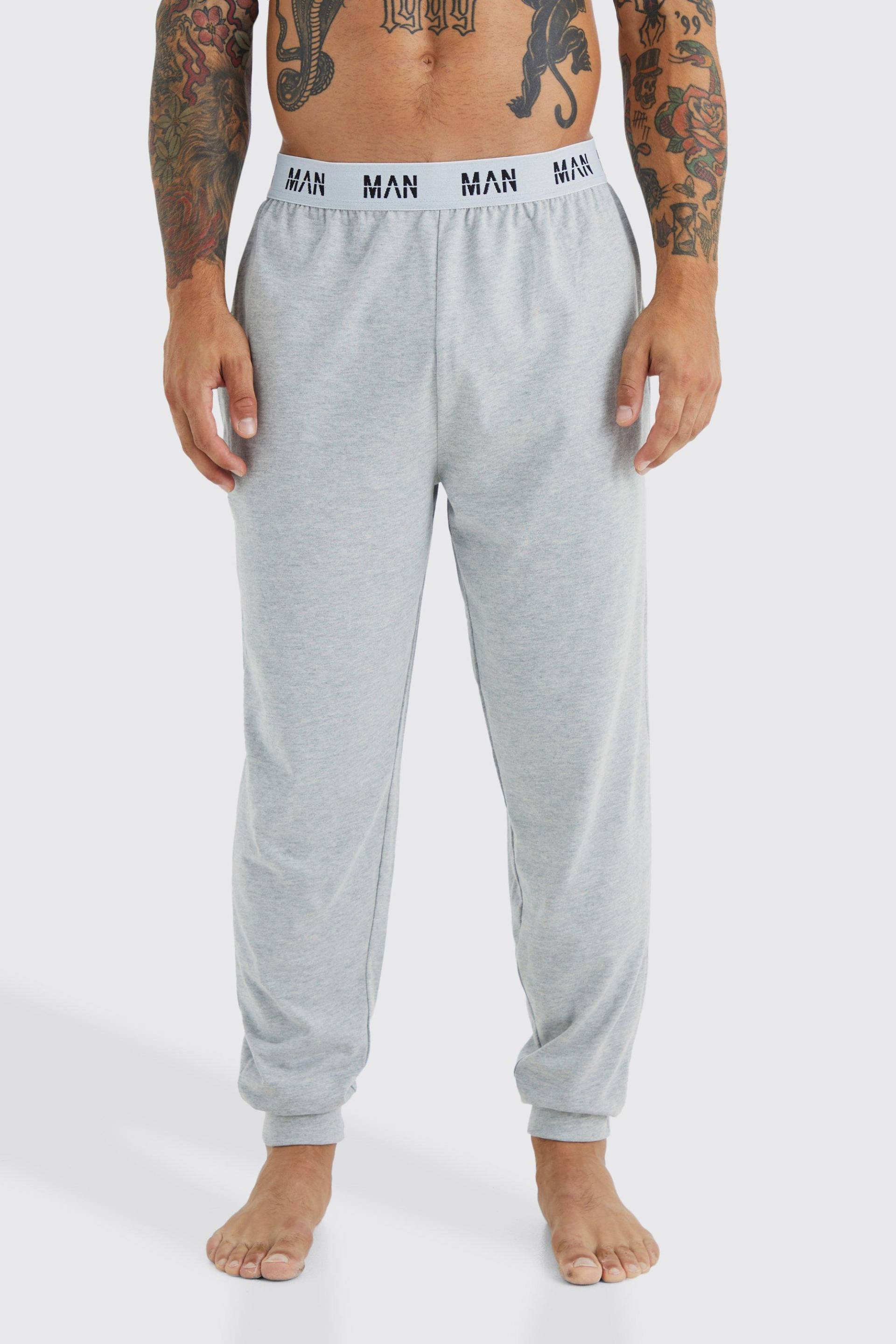 Mens Man Loungewear-Jogginghose - Grau - M, Grau von boohooman