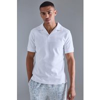 Mens Man Poloshirt - Weiß - S, Weiß von boohooman