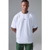 Man Sport Oversize Performance T-Shirt - Weiß - XS, Weiß Man Sport Oversize Performance T-Shirt - Weiß - XS, Weiß von boohooman