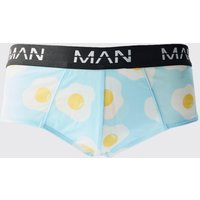 Mens Man Unterhose mit Spiegelei Print - Mehrfarbig - M, Mehrfarbig von boohooman