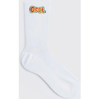 Mens Ofcl Heat Sense Logo Socks - Weiß - ONE SIZE, Weiß von boohooman