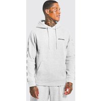 Mens Official Man Hoodie - Grau - S, Grau von boohooman