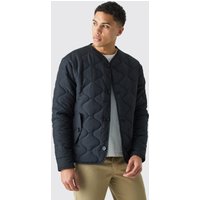 Mens Onion Quilted Liner Jacket - Schwarz - S, Schwarz von boohooman