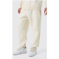 Mens Oversize Basic Jogginghose - Beige - S, Beige von boohooman