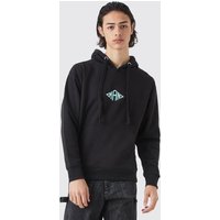Oversize Man Hoodie - Schwarz - XS, Schwarz Oversize Man Hoodie - Schwarz - XS, Schwarz von boohooman