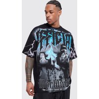 Oversize Official T-Shirt mit Print - Schwarz - XS, Schwarz Oversize Official T-Shirt mit Print - Schwarz - XS, Schwarz von boohooman