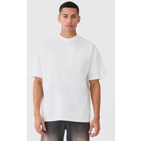 Mens Oversize T-Shirt - Ecru - S, Ecru von boohooman