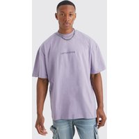 Mens Oversize T-Shirt - Lila - M, Lila von boohooman