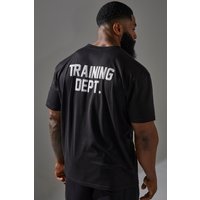 Oversize T-Shirt mit Training Dept Print - Schwarz - XS, Schwarz Oversize T-Shirt mit Training Dept Print - Schwarz - XS, Schwarz von boohooman