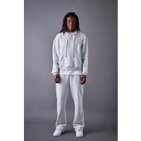 Mens Oversized Boxy Man Dash Paint Splatter Gusset Tracksuit - Grau - L, Grau von boohooman