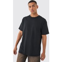 Mens Oversized Distressed T-shirt - Schwarz - M, Schwarz von boohooman