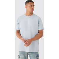 Mens Oversized Distressed Wash T-shirt - Grau - L, Grau von boohooman