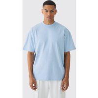 Mens Oversized Extended Neck Heavyweight T-shirt - Blau - XS, Blau von boohooman