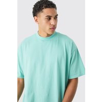 Mens Oversized Extended Neck T-shirt - Blau - XS, Blau von boohooman