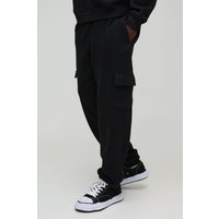 Oversize Basic Cargo-Jogginghose - Schwarz - XS, Schwarz Oversize Basic Cargo-Jogginghose - Schwarz - XS, Schwarz von boohooman