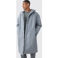 Grauer Oversize Parka - XS, Grau von boohooman