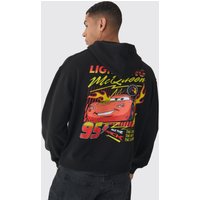 Oversize Hoodie mit lizenziertem Pixar Cars Print - Schwarz - XS, Schwarz Oversize Hoodie mit lizenziertem Pixar Cars Print - Schwarz - XS, Schwarz von boohooman