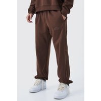 Mens Oversize Jogginghose in Waffeloptik - Braun - XL, Braun von boohooman