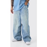 Parachute Jeans in antik-blau - 30R, Blau von boohooman
