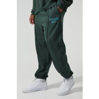 Mens Plus Active Training Dept Jogginghose - Grün - XXL, Grün von boohooman