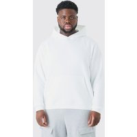 Mens Plus Basic Hoodie in Weiß - XXL, Weiß von boohooman