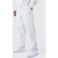 Mens Plus Slim-Fit Basic Jogginghose - Grau - XXXXL, Grau von boohooman