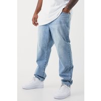 Mens Plus Slim Jeans - Blau - 46, Blau von boohooman