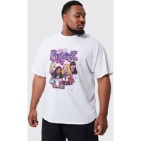 Mens Plus T-Shirt mit lizenziertem Bratz-Print - Weiß - XXXL, Weiß von boohooman