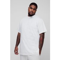 Plus langes Basic T-Shirt - Weiß - XXXXL, Weiß von boohooman