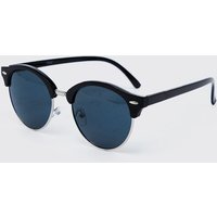 Mens Recycelte Hexagon Sonnenbrille - Schwarz - ONE SIZE, Schwarz von boohooman