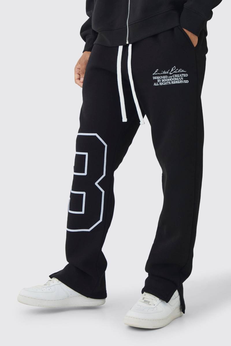 Jogginghose mit Schlitz - Schwarz - XS, Schwarz Jogginghose mit Schlitz - Schwarz - XS, Schwarz von boohooman
