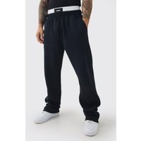 Lockere Jogginghose mit doppeltem Bund - Schwarz - XS, Schwarz Lockere Jogginghose mit doppeltem Bund - Schwarz - XS, Schwarz von boohooman