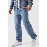 Mens Lockere Jeans - Blau - 36R, Blau von boohooman