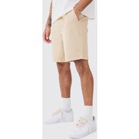 Mens Relaxed Fit Shorts - Grau - L, Grau von boohooman